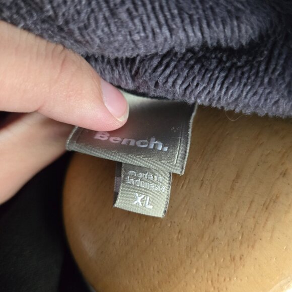 Bench Black Cowl Neck Fleece Lined Pullover Sweatshirt - Size XL Cozy - Picture 3 of 3